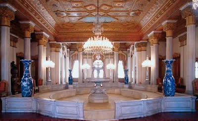 marble fountin in palace